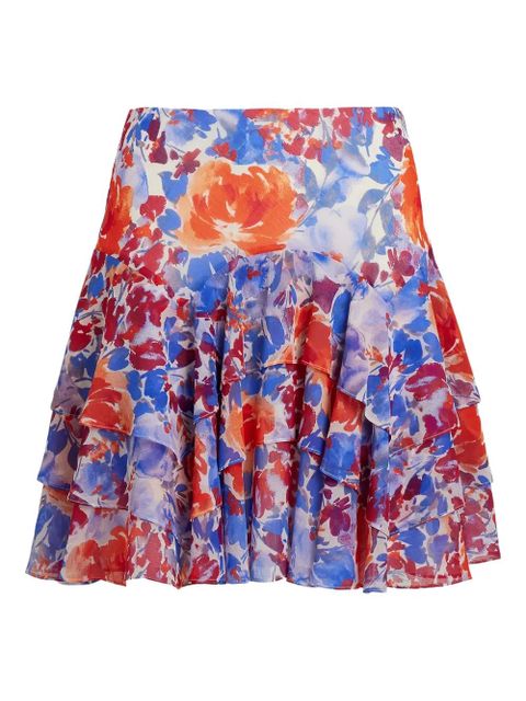 Lauren Ralph Lauren ruffled floral mini skirt - White - zdjęcie produktu nr 1