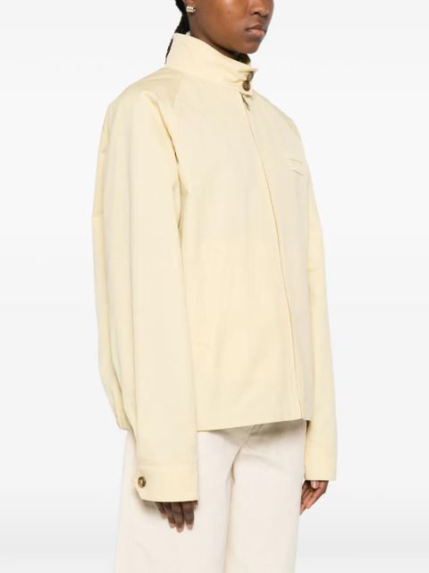 Miu Miu logo-lettering jacket - Yellow