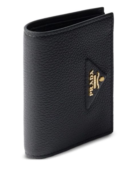Prada small textured leather wallet - Black