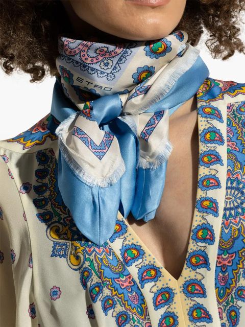 ETRO graphic print scarf - Neutrals - zdjęcie produktu nr 2