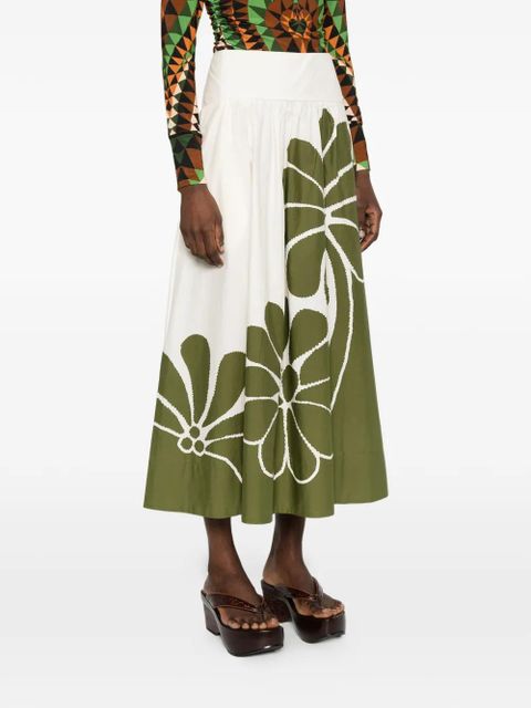 FARM Rio floral skirt - Neutrals