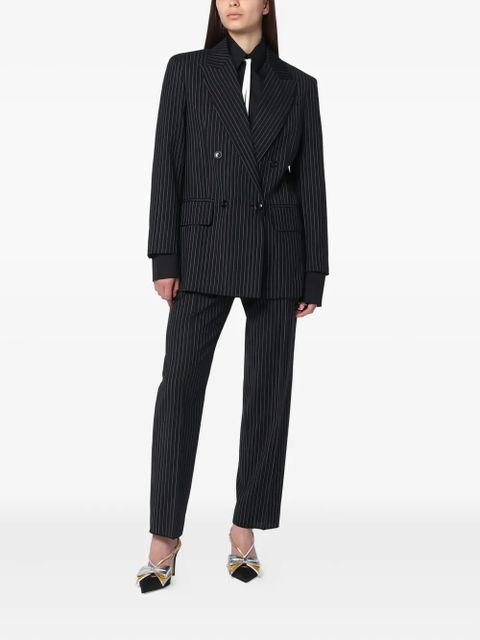 Max Mara pinstripe pleated trousers - Black - zdjęcie produktu nr 2