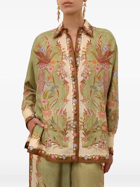 ZIMMERMANN Indra floral-print shirt - Green