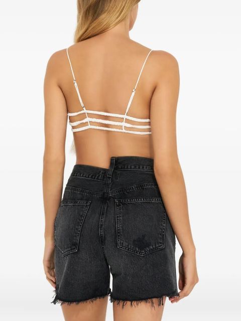 Free People ruffled crop top - White