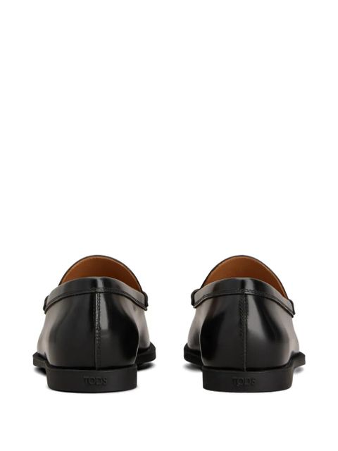 Tod's gold-tone hardware loafers - Black