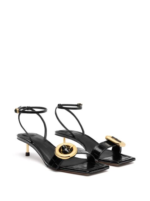 Jacquemus 40mm Les Regalo leather sandals - Black - zdjęcie produktu nr 2