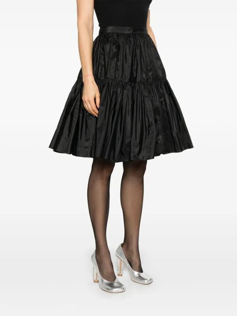 Valentino Garavani taffeta silk skirt - Black