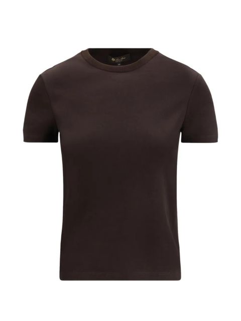 Loro Piana My-T logo-embroidered T-Shirt - Brown - zdjęcie produktu nr 1