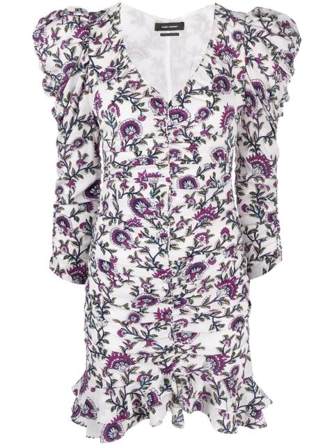 Isabel Marant Bireya floral print dress - White - zdjęcie produktu nr 1
