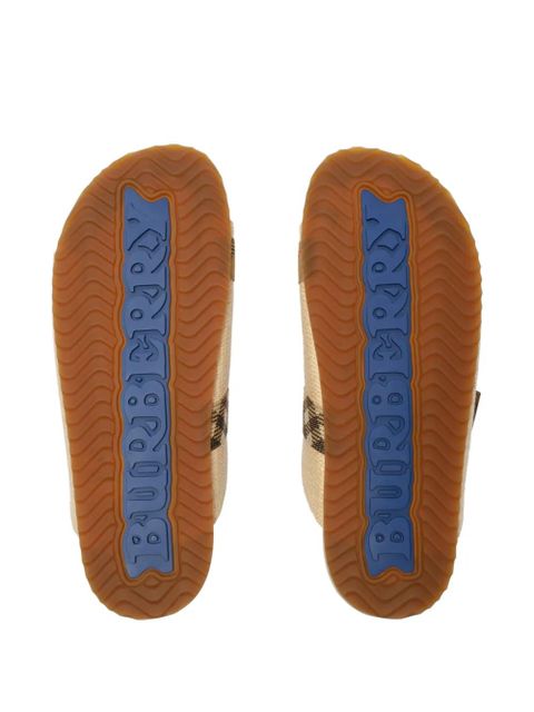 Burberry raffia-effect Urchin sandals - Neutrals