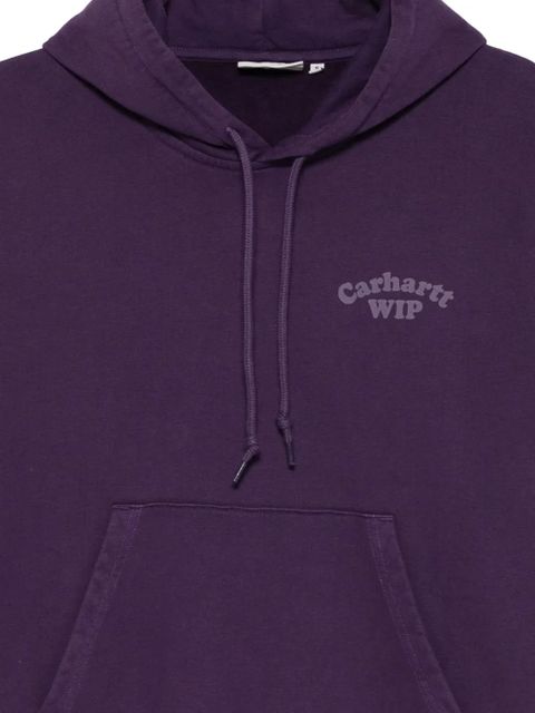 Carhartt WIP logo-print hoodie - Purple