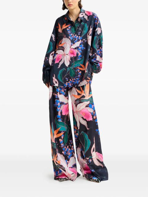 Essentiel Antwerp Ipants floral-print trousers - Black - zdjęcie produktu nr 2