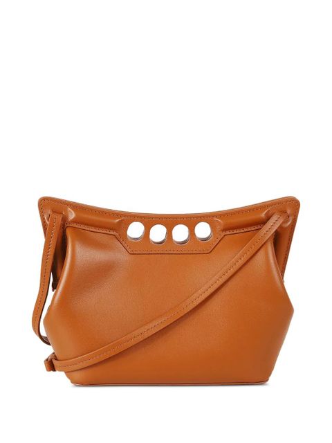 Alexander McQueen cutout leather mini bag - Brown - zdjęcie produktu nr 2