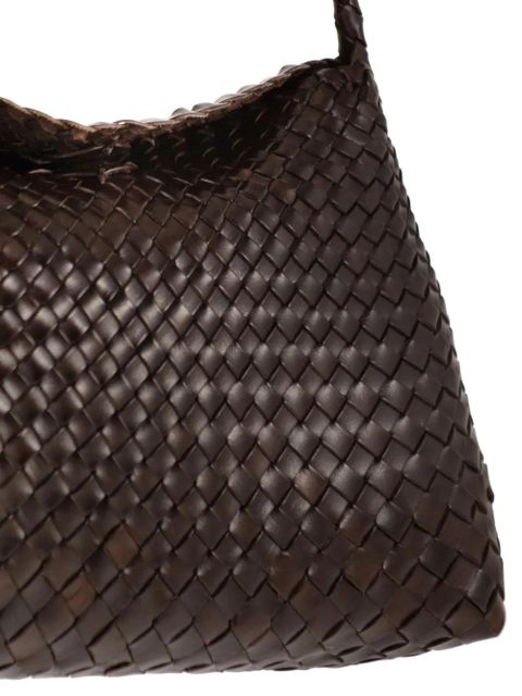 DRAGON DIFFUSION Santa Maria woven leather shoulder bag - Brown
