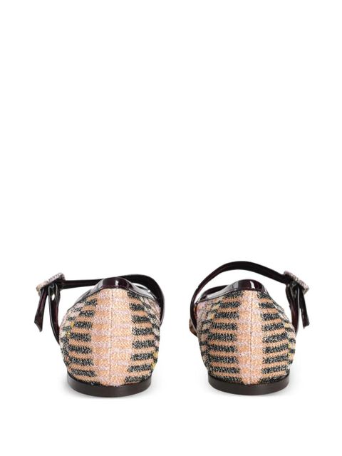 Missoni Jean ballerina shoes - Brown