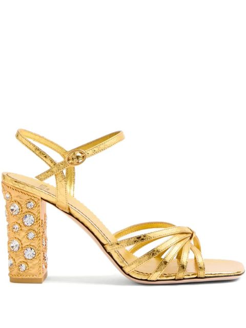 Valentino Garavani 90mm Preshoes embellished sandals - Gold - zdjęcie produktu nr 1
