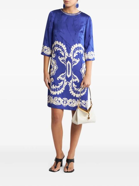 ETRO jacquard-pattern dress - Blue - zdjęcie produktu nr 2