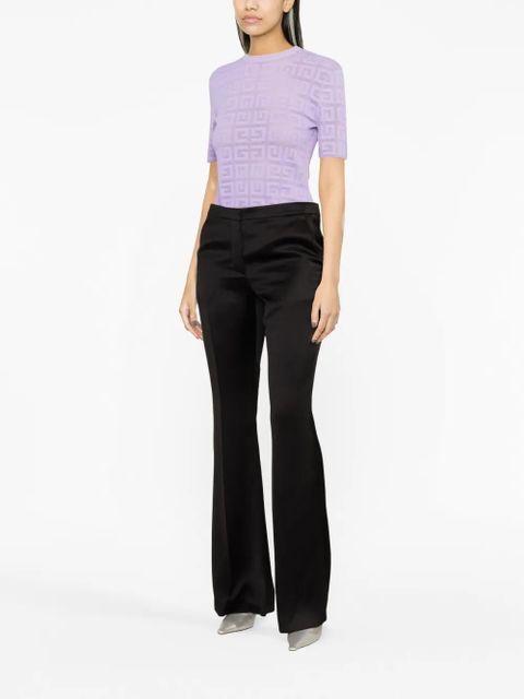 Givenchy flared cotton trousers - Black - zdjęcie produktu nr 2