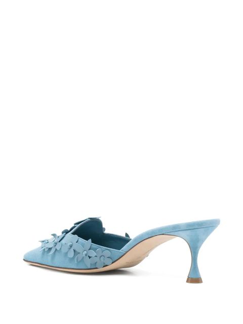Manolo Blahnik 50mm Harnes mules - Blue - zdjęcie produktu nr 2