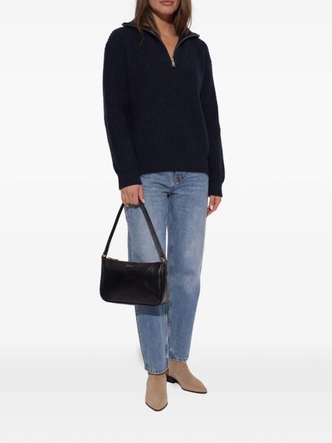 ANINE BING zip-up knitwear - Blue