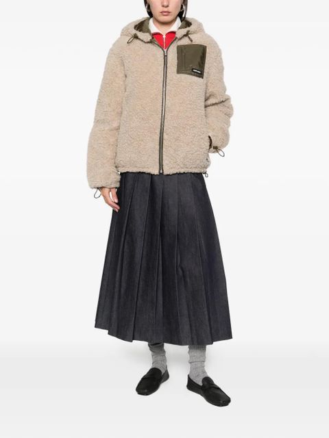 Miu Miu hooded chest-pocket jacket - Neutrals