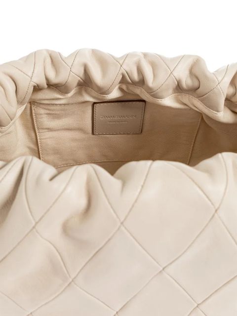 ZIMMERMANN medium Cloud 91 quilted leather clutch bag - Neutrals