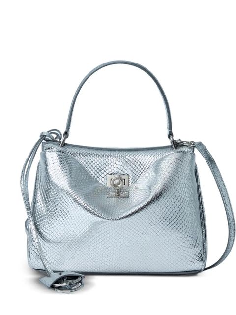 Balenciaga croc-embossed rodeo mini tote bag - Silver - zdjęcie produktu nr 1