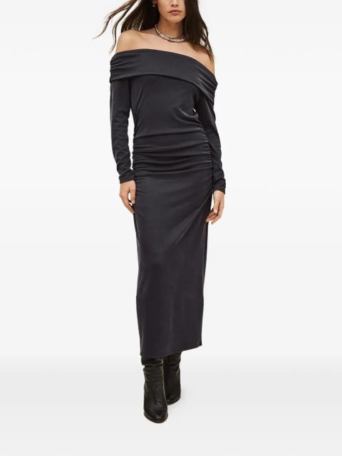 Ba&Sh Bettina off-shoulder ruched dress - Blue - zdjęcie produktu nr 2