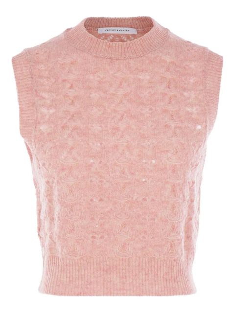 Cecilie Bahnsen Openwork knit sweater - Pink - zdjęcie produktu nr 1