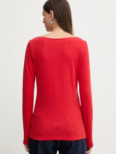 Marc O'Polo longsleeve bawełniany kolor czerwony 600226152199