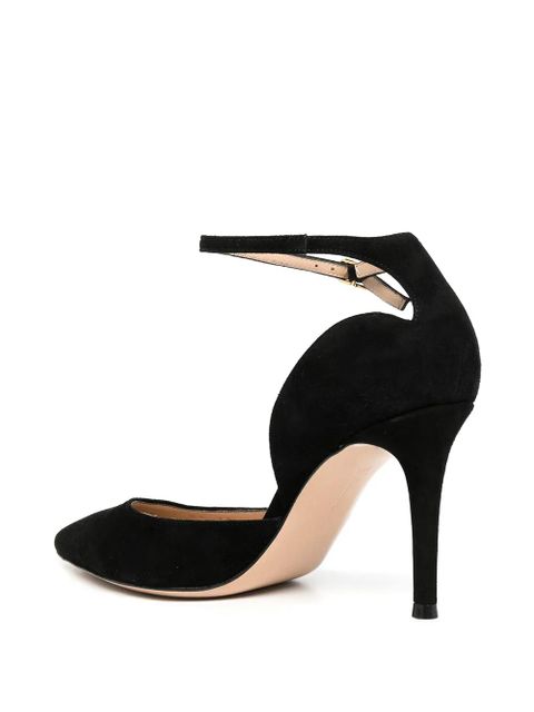 Gianvito Rossi Hayette 85mm suede pumps - Black