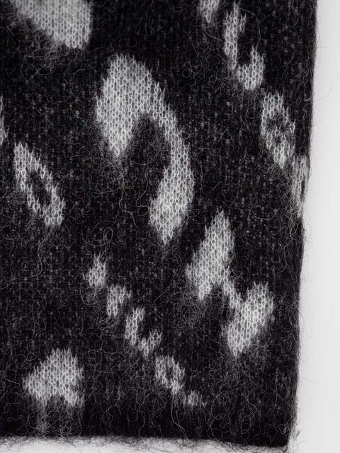 HUGO kominiarka z domieszką wełny kolor czarny z cienkiej dzianiny