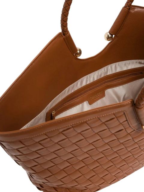 TWINSET braided-handle tote bag - Brown