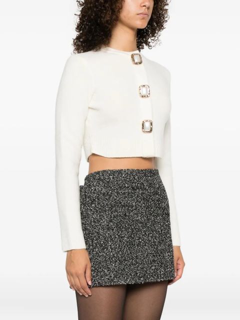 Self-Portrait button-embellished cardigan - Neutrals - zdjęcie produktu nr 2