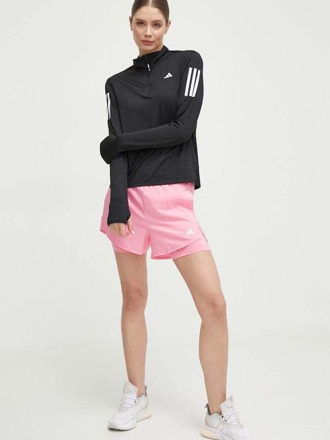 adidas Performance bluza do biegania Own The Run Own The Run kolor czarny z nadrukiem IK7440