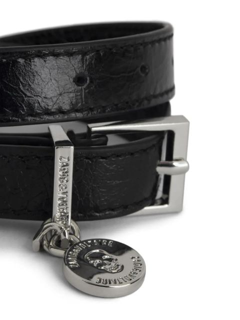 Zadig&Voltaire Sunny leather bracelet - Black