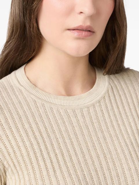 Tod's ribbed-knit top - Neutrals