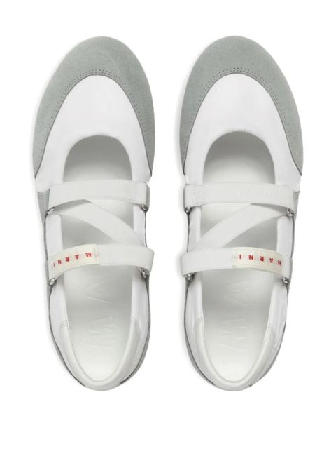 Marni elastic strap sneakers - Grey