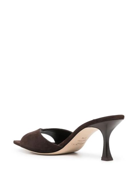 Jimmy Choo 80mm Skye mules - Brown