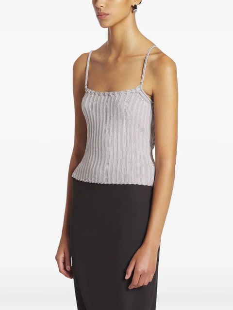 Lanvin ribbed knit top - Grey