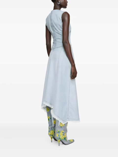 Acne Studios asymmetric denim dress - Blue