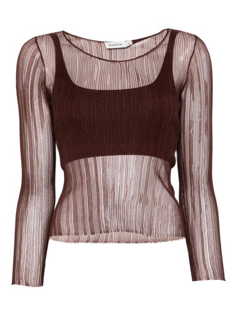 Simkhai long-sleeve top - Brown - zdjęcie produktu nr 1