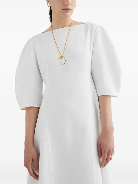 Jil Sander puff-sleeves dress - White - zdjęcie produktu nr 2
