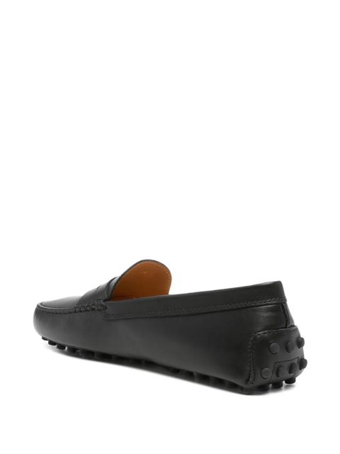 Tod's logo-detail driving loafers - Black