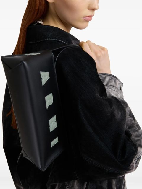 Marni logo-appliqué shoulder bag - Black - zdjęcie produktu nr 2