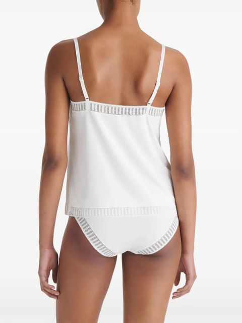 ERES Sandra Graphic V-neck camisole - White