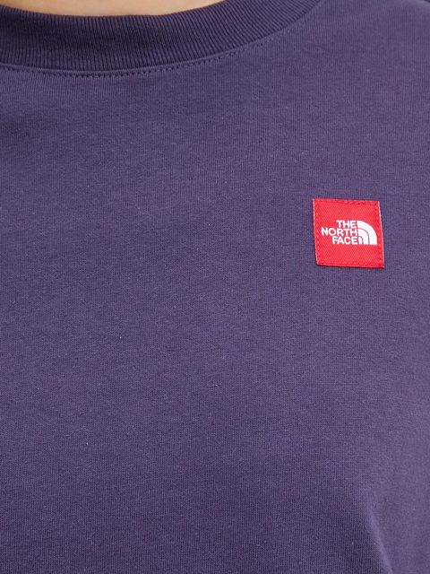 The North Face t-shirt bawełniany Redbox damski kolor fioletowy NF0A8EG61JI1