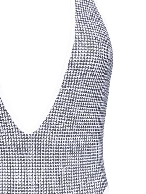Diesel Allie-D-Core houndstooth swimsuit - Grey - zdjęcie produktu nr 2