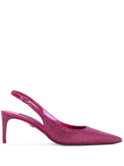Dolce & Gabbana 60mm rhinestone-embellished slingback pumps - Pink - zdjęcie produktu nr 1