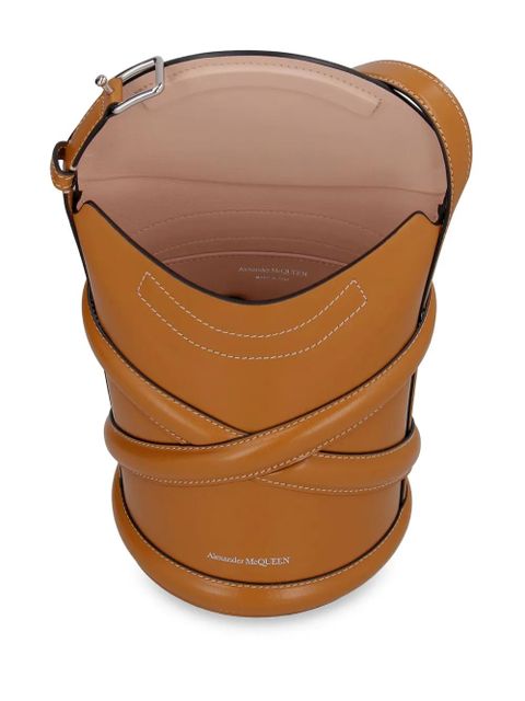 Alexander McQueen The Curve bucket bag - Brown